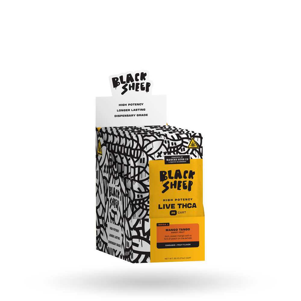 Liquid Diamonds Vape Cartridge: Mango Tango (Indica), 2g - 6pk