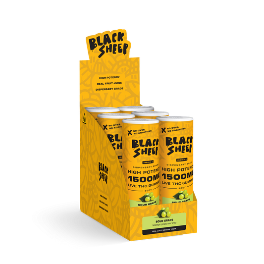 Live THC Gummy: Sour Grape (Indica), 30ct - 6pk