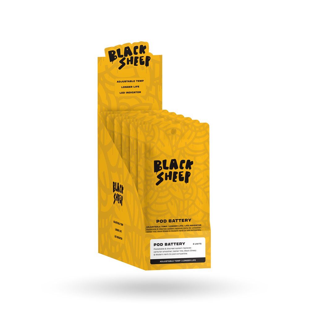1ct Pod Battery - BKS - 6ct Display Pack