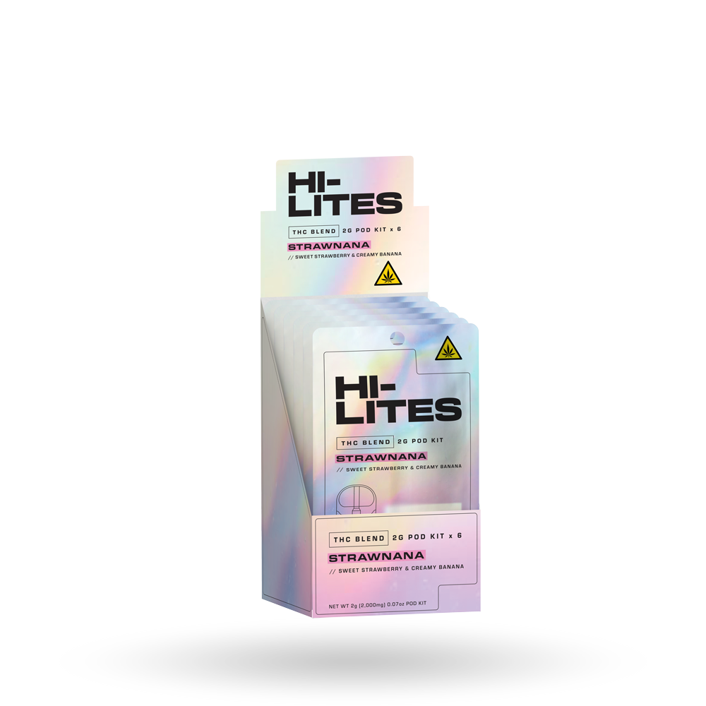 THC Blend Pod Starter Kit: Strawnana 2g - 6 Pack