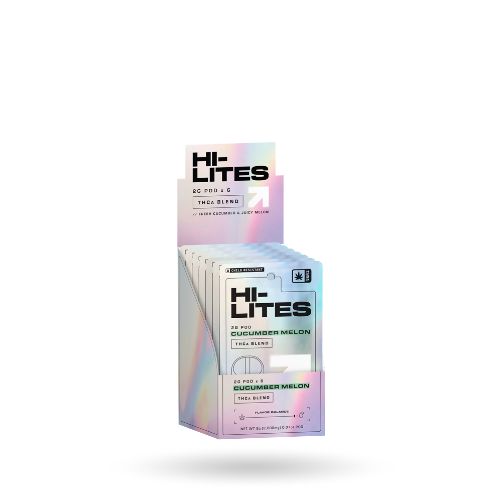 2g Hi-Lites THCa Pod Refill 6 Pack: Cucumber Melon