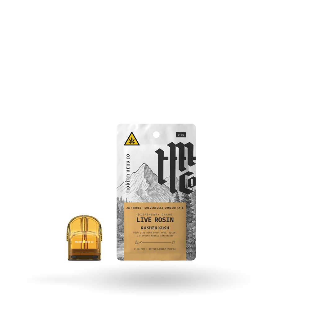 THCa Rosin Pod: Kosher Kush (Hybrid) 0.5g, 6pk