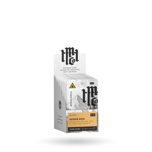 THCa Rosin Pod: Kosher Kush (Hybrid) 0.5g, 6pk