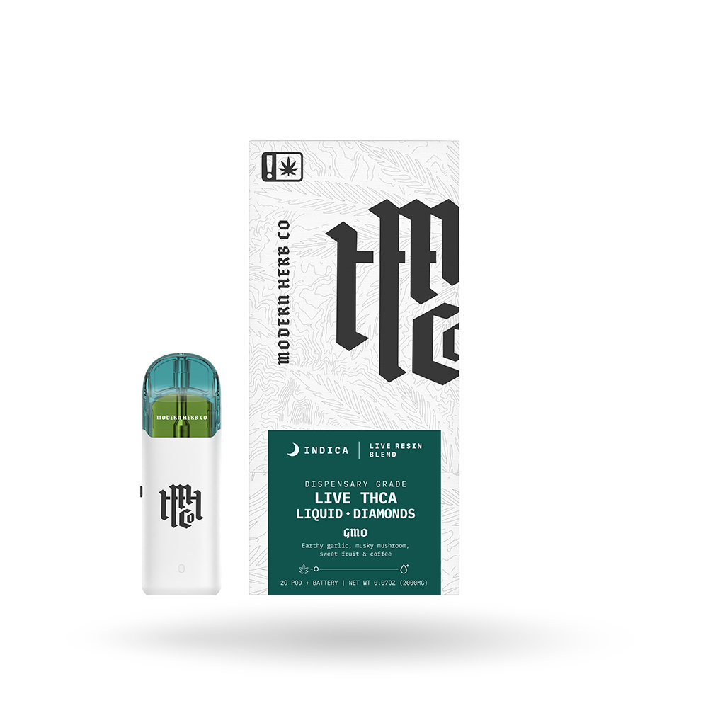 THCa Live Resin Liquid Diamonds Pod Kit 6 Pack: GMO (Indica) - 2g