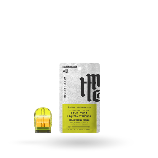 THCa Live Resin Liquid Diamonds Pod Refill 6 pack: Strawberry Haze (Sativa) - 2g