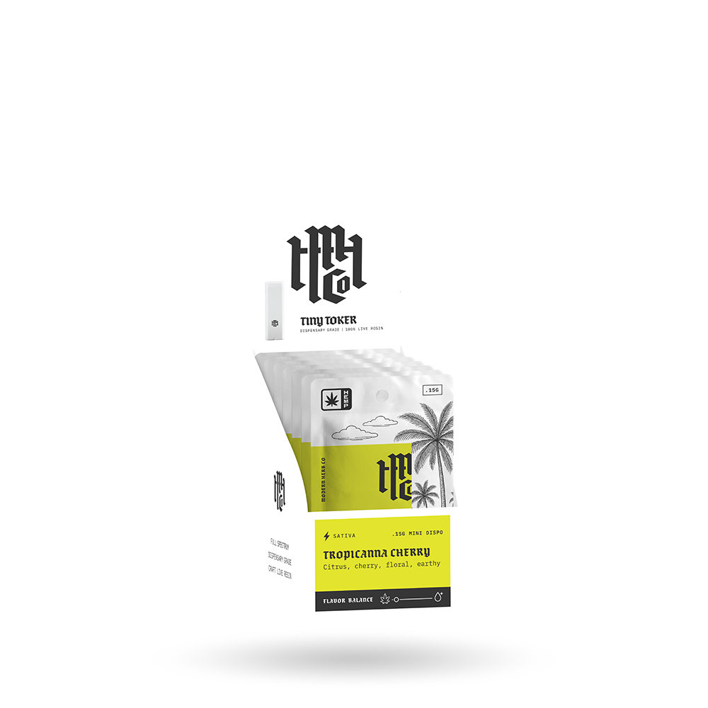 Rosin Vape: Tiny Toker Tropicanna Cherry (Sativa) - .15g, 6pk