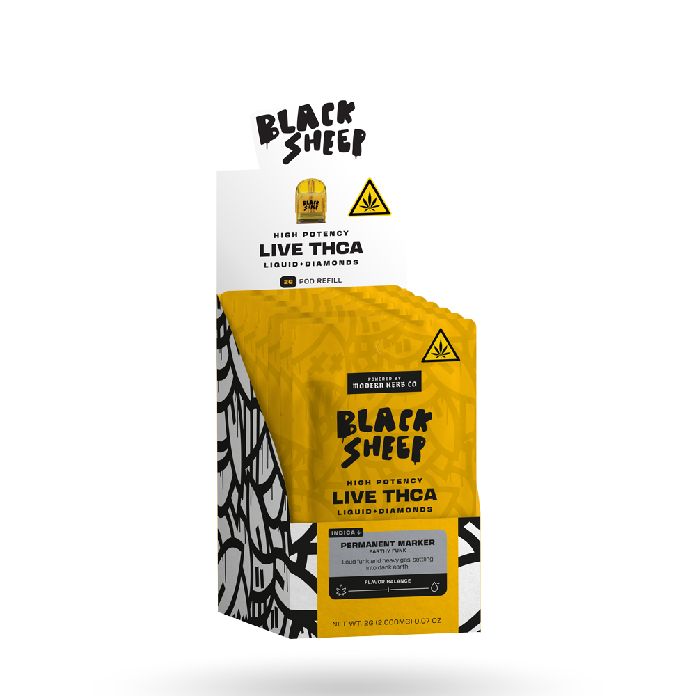 2g Black Sheep Liquid Diamonds Pod Kit 6 Pack: Blueberry Diesel (Hybrid)