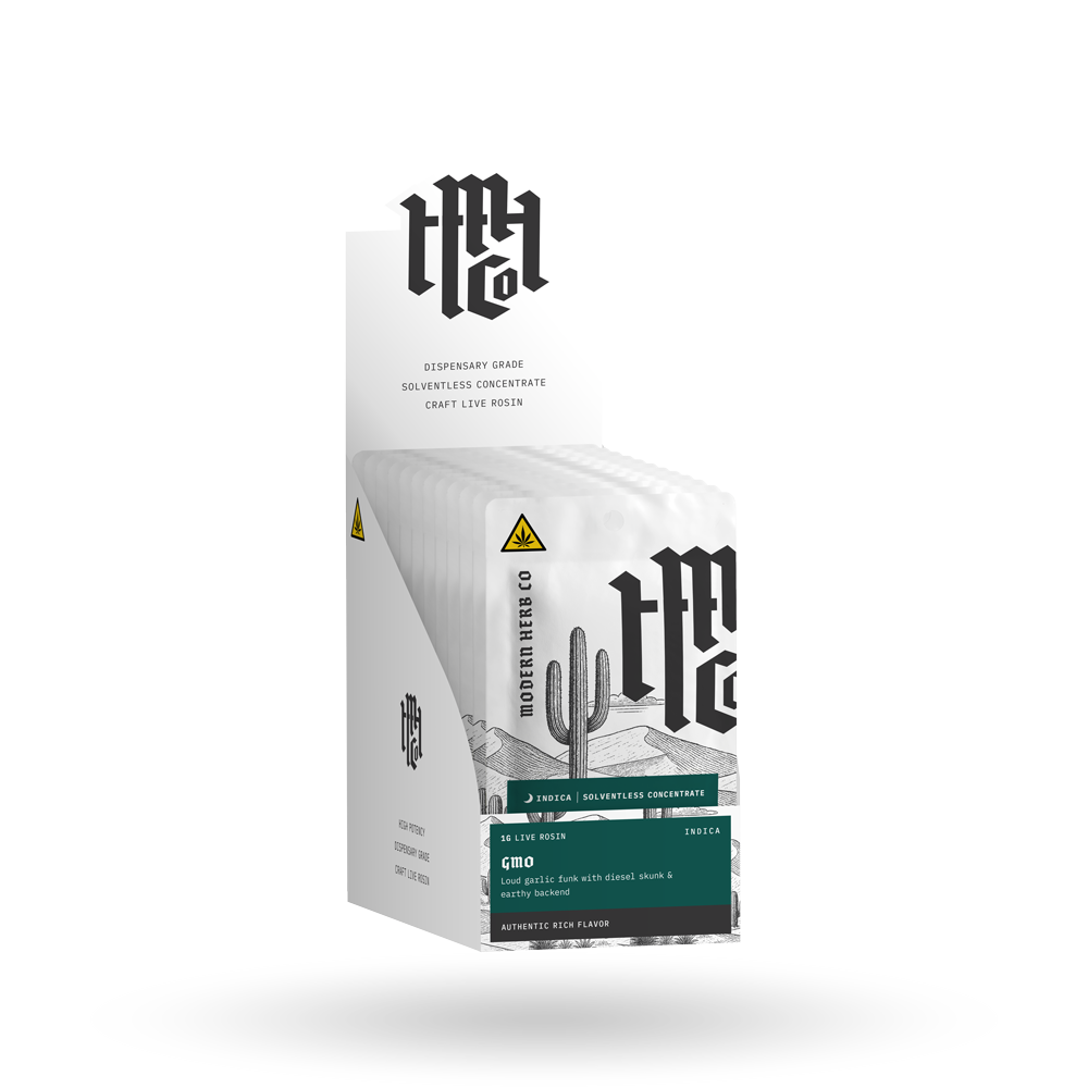 THCa Rosin Vape Cartridge: GMO (Indica), 1g - 12pk