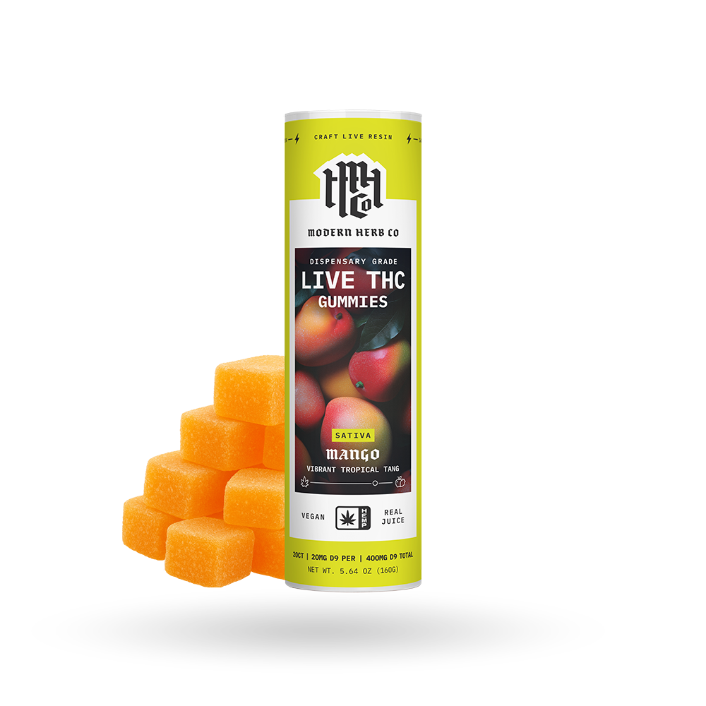 Gummy, Live D9, Daytrip , Mango, 20ct - 6pk