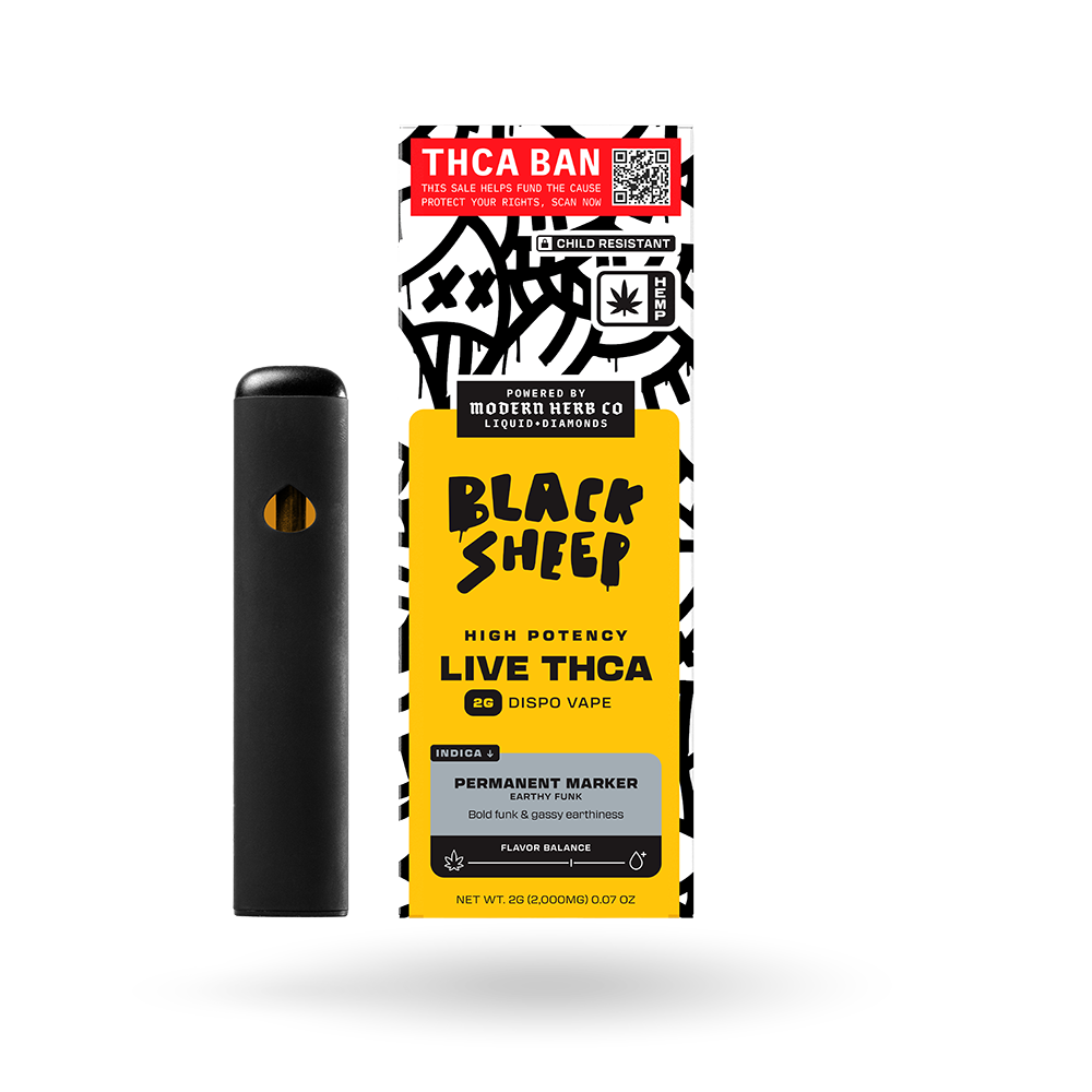 Liquid Diamonds Disposable: Permanent Marker (Indica) 2g - 12 Pack