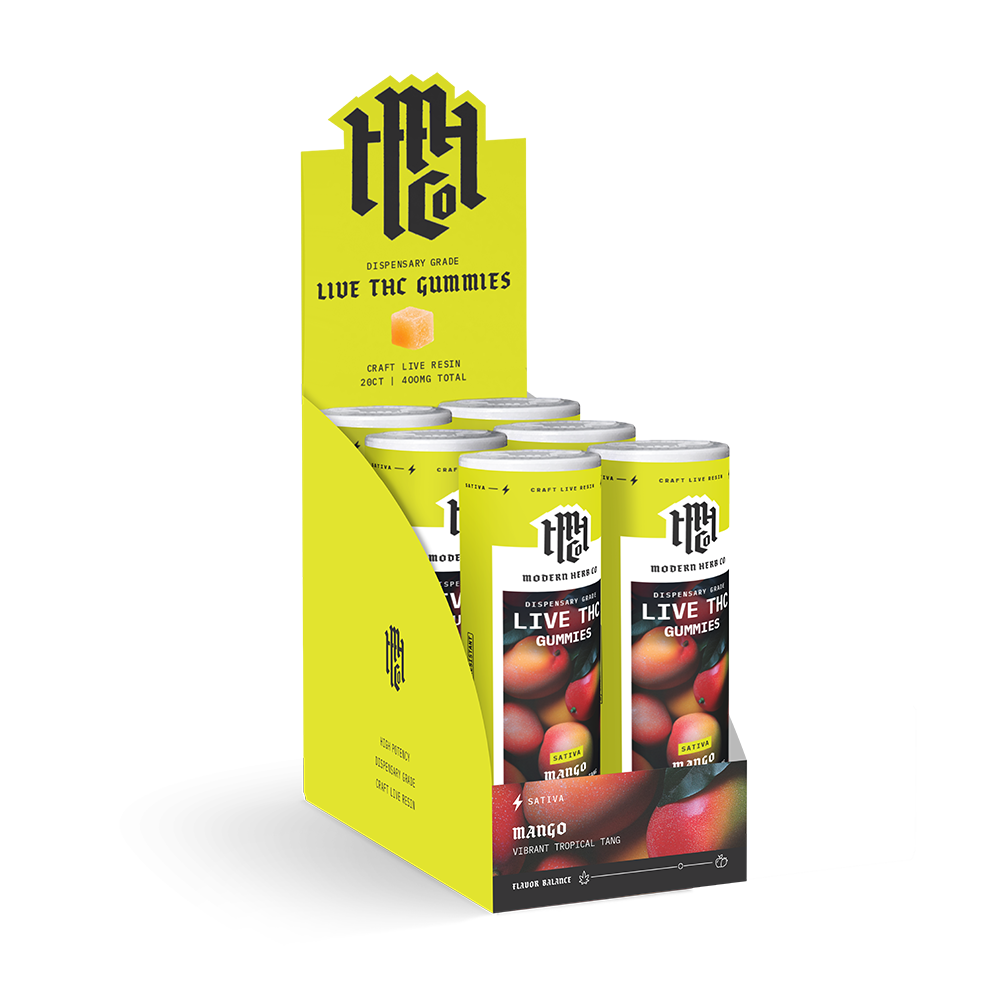 Gummy, Live D9, Daytrip , Mango, 20ct - 6pk