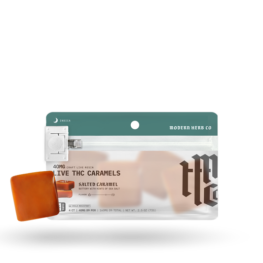 4ct Modern Herb Co Live D9 Caramel 12 Pack: Knockout