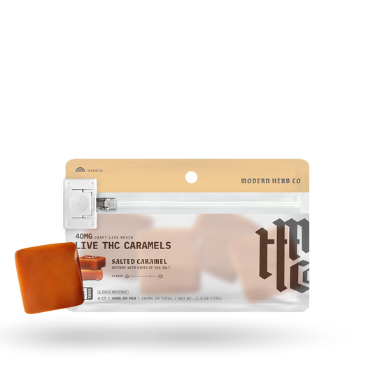 4ct Modern Herb Co Live D9 Caramel 12 Pack: Anytime