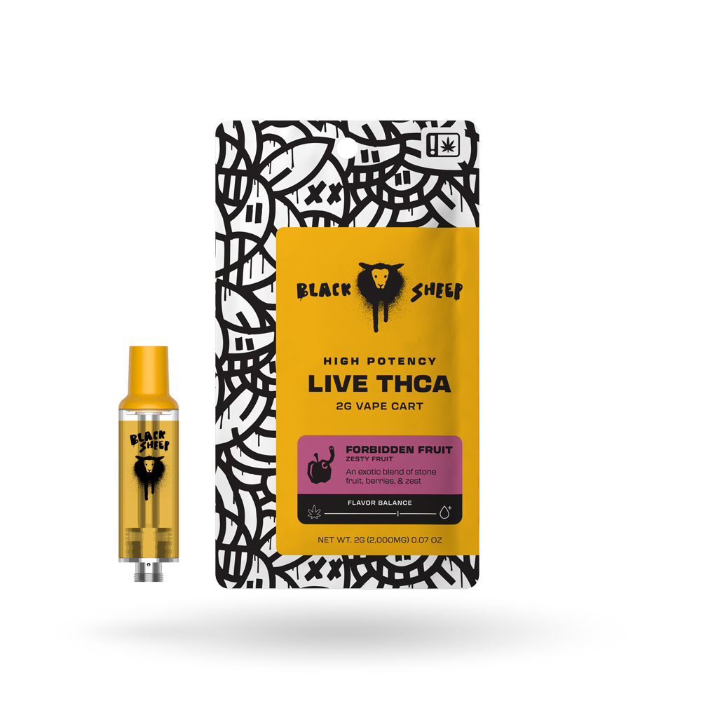 2g Black Sheep Live THCa Quad Blend Cartridge 12 Pack: Forbidden Fruit