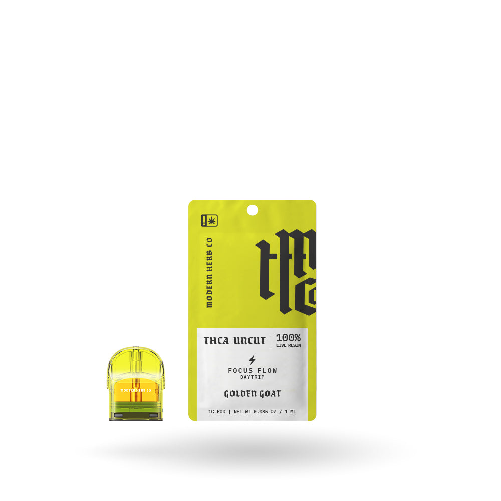1g Modern Herb Co Live Uncut THCa Pod Refill 6 Pack: Daytrip Golden Goat