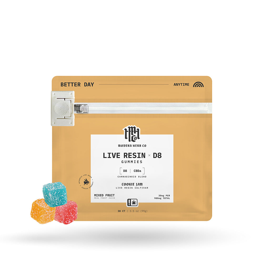 30ct Modern Herb Co Live D8 Gummies 12 Pack: Anytime Mixed Fruit 30ct