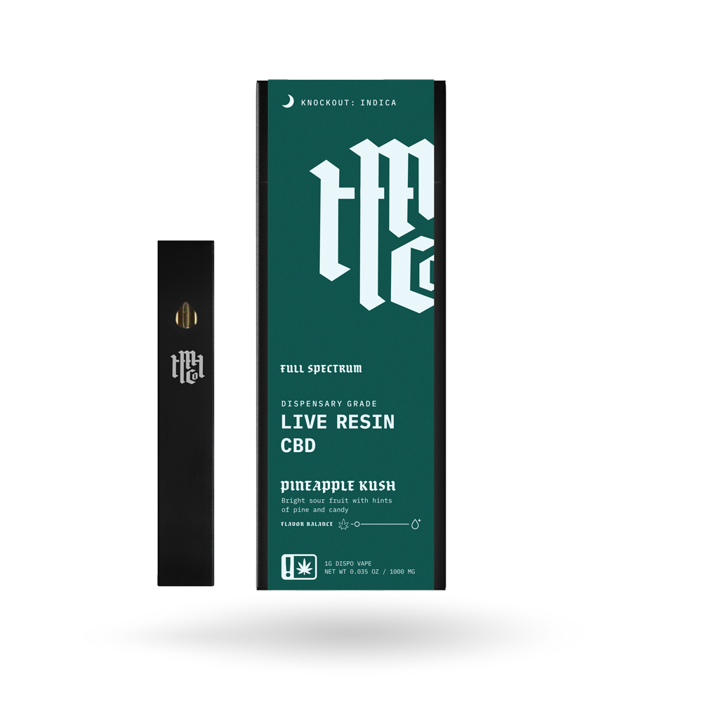 1g Modern Herb Co Live CBD Disposable 12 Pack: Knockout Pineapple Kush