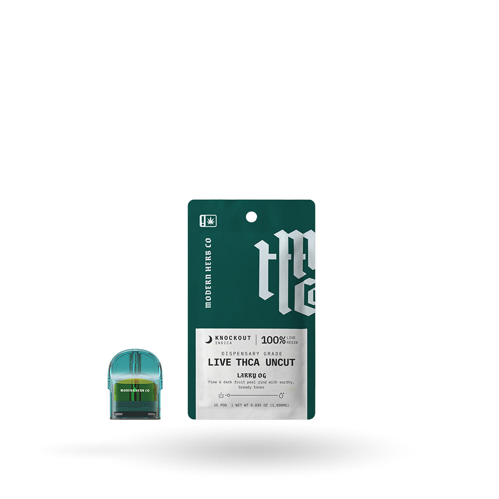 1g Modern Herb Co Live Uncut THCa Pod Refill 6 Pack: Knockout Larry OG