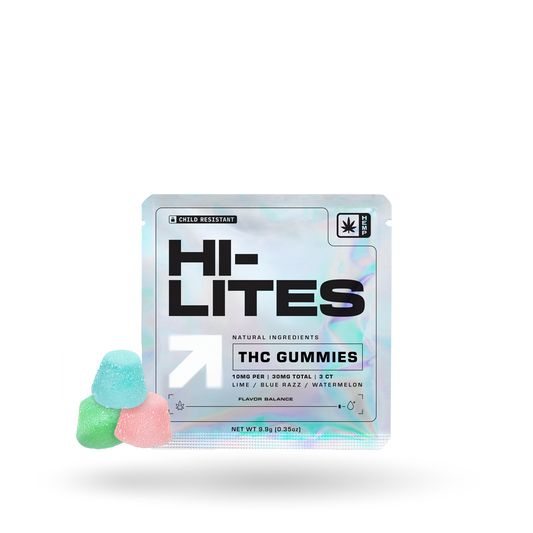 3ct Hi-Lites D9 Gummies 24 Pack: Fruit Blast