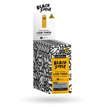 2g Black Sheep Liquid Diamonds Pod Kit 6 Pack: Permanent Marker (Indica)