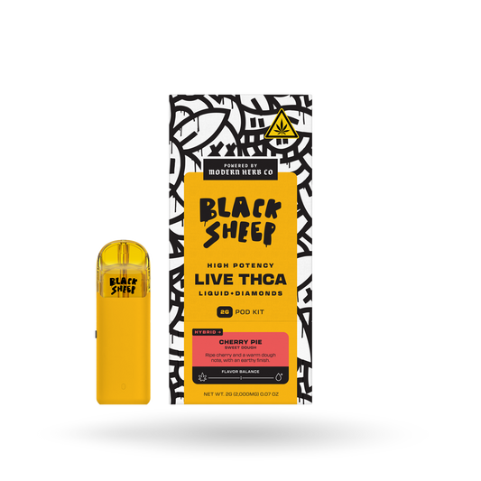 2g Black Sheep Liquid Diamonds Pod Kit 6 Pack: Cherry Pie (Hybrid)