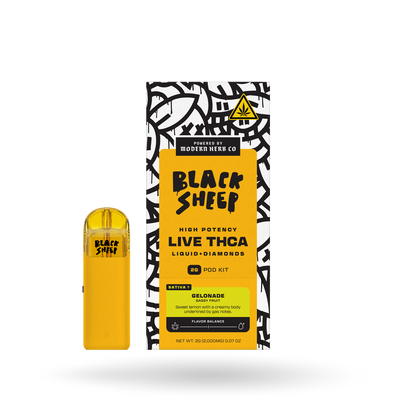 2g Black Sheep Liquid Diamonds Pod Kit 6 Pack: Gelonade (Sativa)