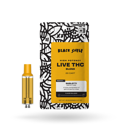 2g Black Sheep Live THC Blend Cartridge 12 Pack: Garlotti