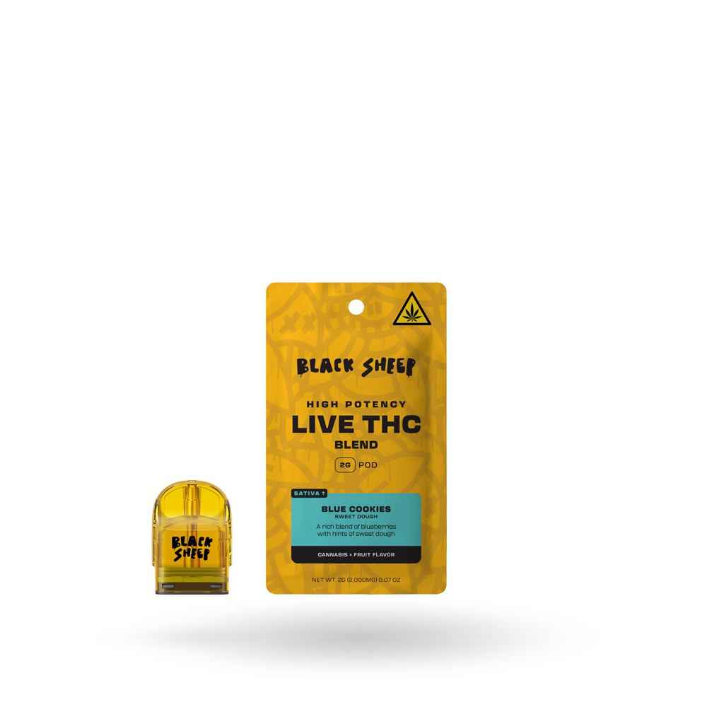 Live THC Blend Pod Refill: Blue Cookies, 2g - 6pk
