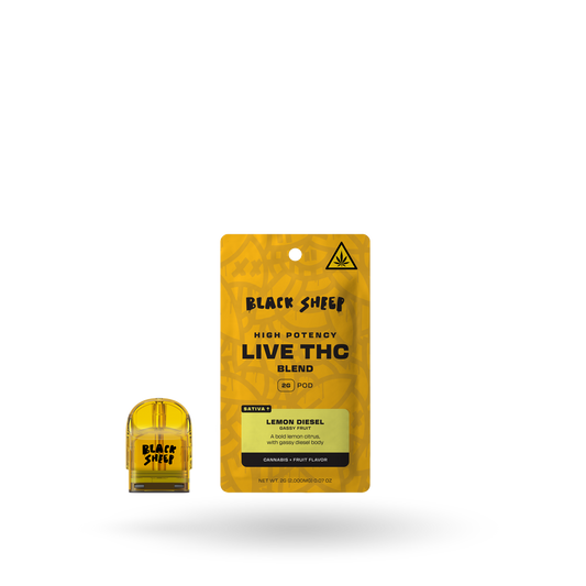 Live THC Blend Pod Refill: Lemon Diesel, 2g - 6pk