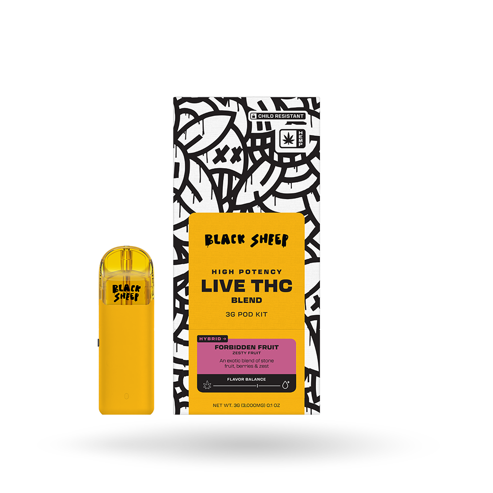 3g Black Sheep Live THC Blend Pod Starter Kit 6 Pack: Forbidden Fruit