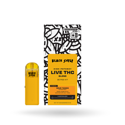 3g Black Sheep Live THC Blend Pod Starter Kit 6 Pack: Sour Tangie