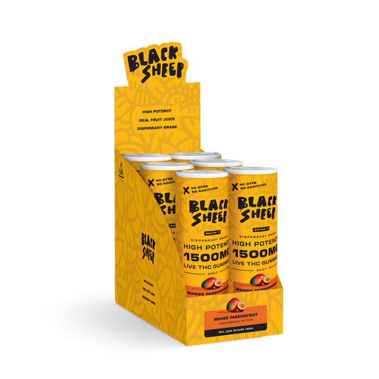 Live THC Gummy: Mango Passionfruit (Sativa), 30ct - 6pk