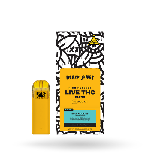 Live THC Blend Pod Kit: Blue Cookies, 2g - 6pk