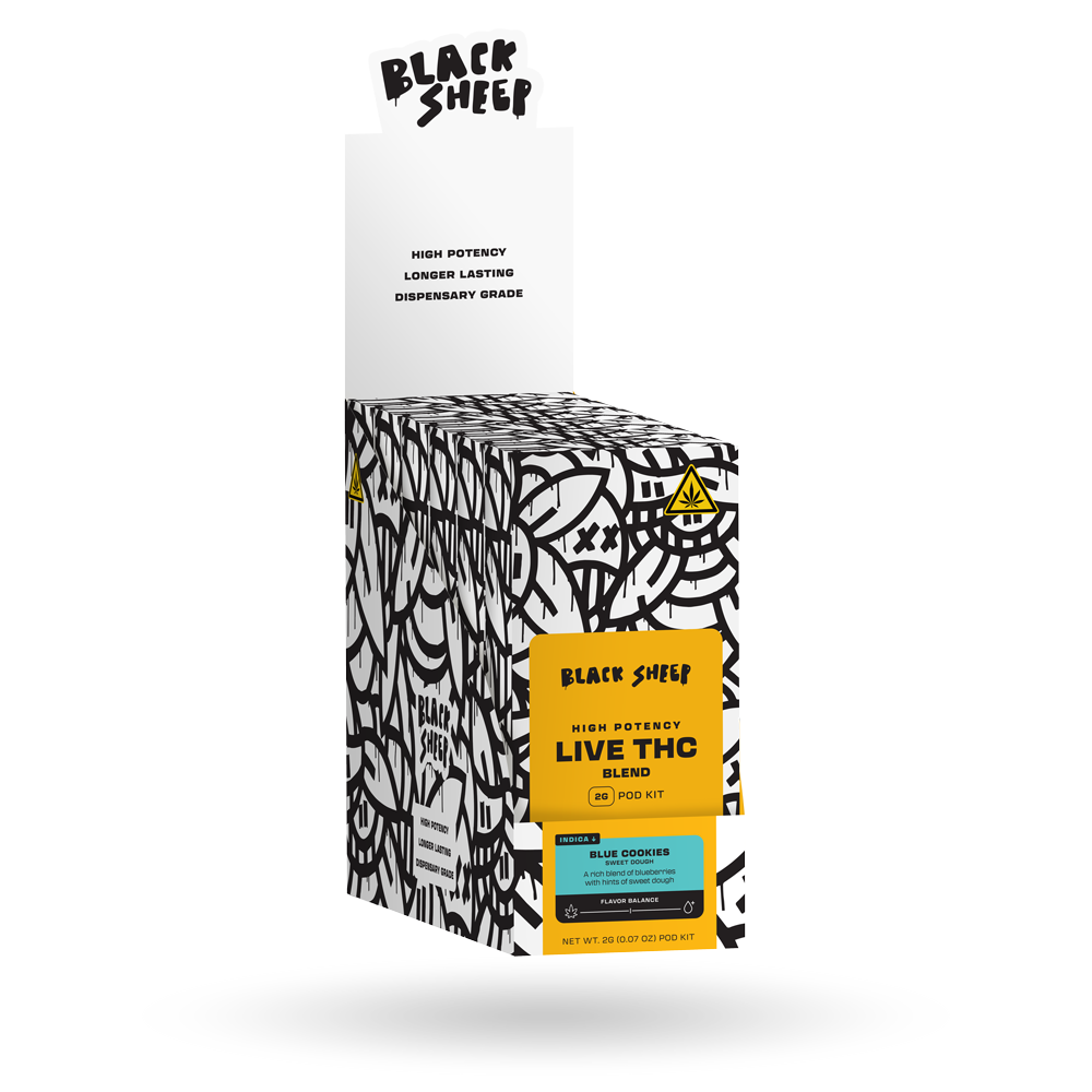 Live THC Blend Pod Kit: Blue Cookies, 2g - 6pk