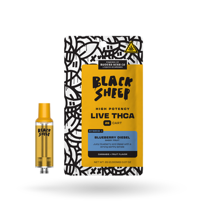 Liquid Diamonds Vape Cartridge: Blueberry Diesel (Hybrid), 2g - 6pk