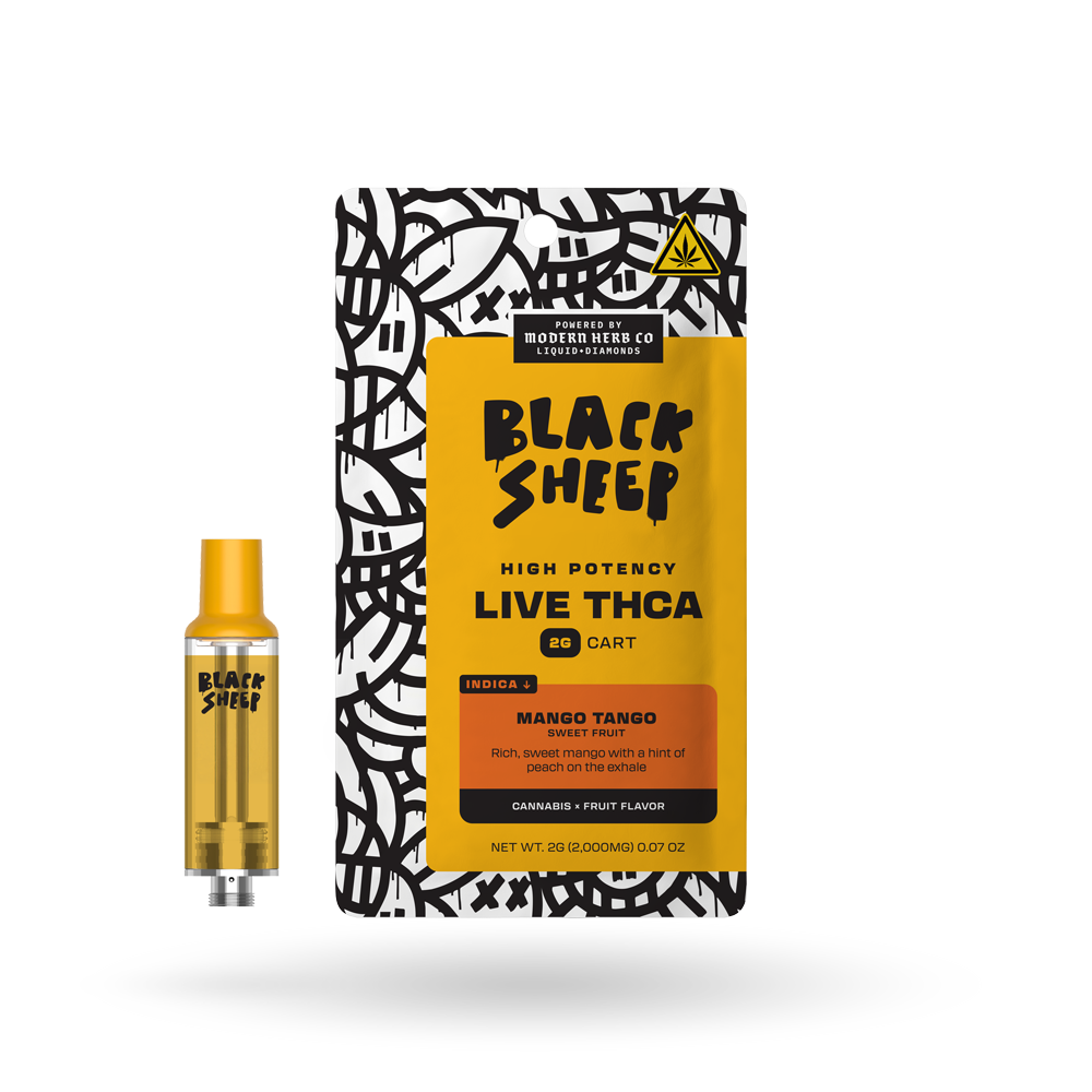 Liquid Diamonds Vape Cartridge: Mango Tango (Indica), 2g - 6pk
