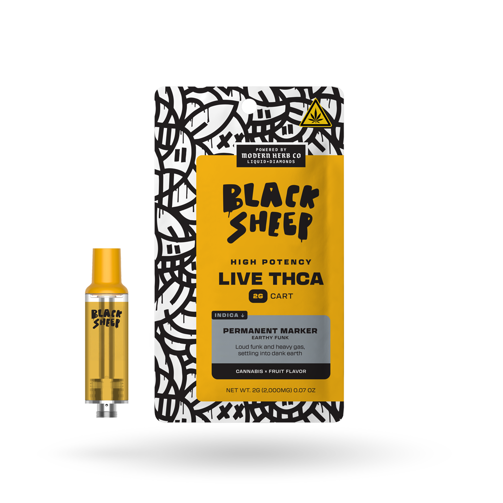 Liquid Diamonds Vape Cartridge: Permanent Marker (Indica), 2g - 6pk
