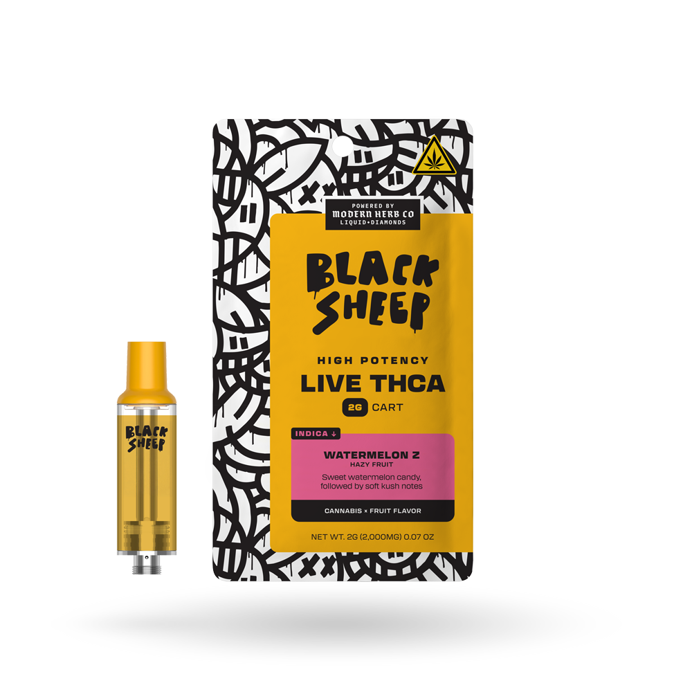 Liquid Diamonds Vape Cartridge: Watermelon Z (Indica), 2g - 6pk