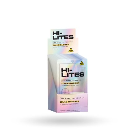THC Blend Pod Starter Kit: Cake Badder 2g - 6 Pack