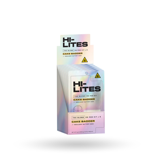 THC Blend Pod Starter Kit: Cake Badder 2g - 6 Pack