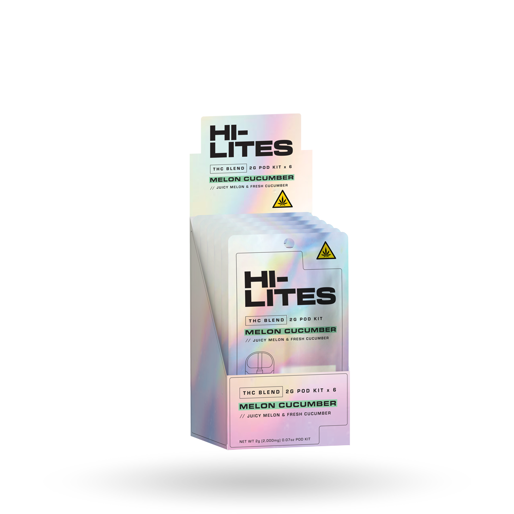 THC Blend Pod Starter Kit: Melon Cucumber 2g - 6 Pack