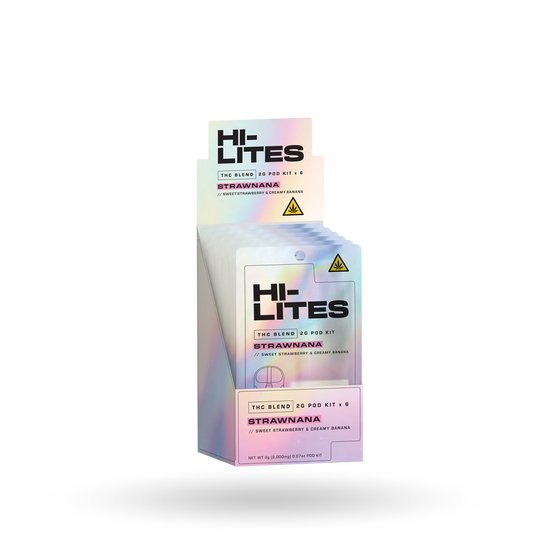 THC Blend Pod Starter Kit: Strawnana 2g - 6 Pack