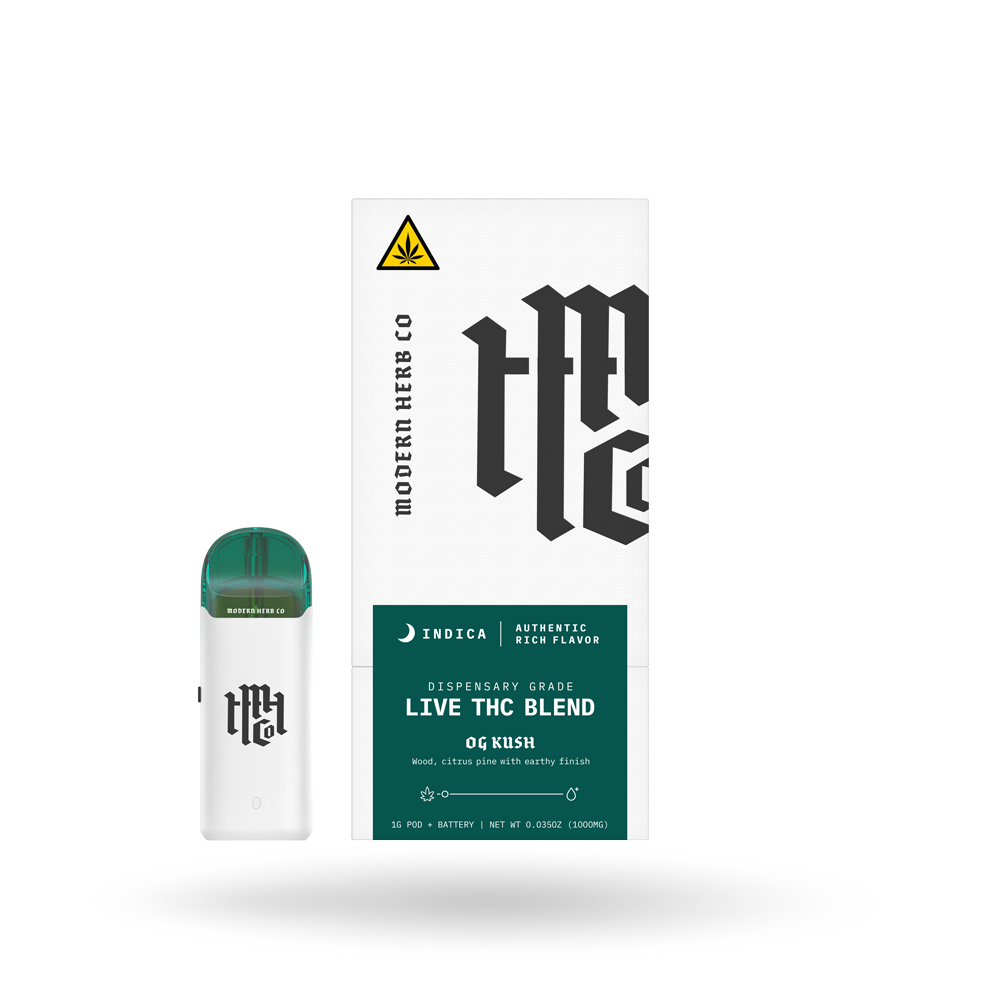 Live THC Pod Starter Kit: OG Kush (Indica), 1g - 6pk