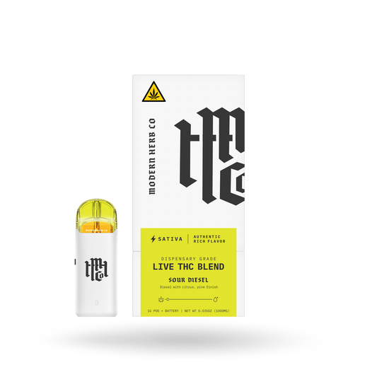 Live THC Pod Starter Kit: Sour Diesel (Sativa), 1g - 6pk