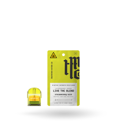 Live THC Pod Refill: Strawberry Haze (Sativa), 1g - 6pk