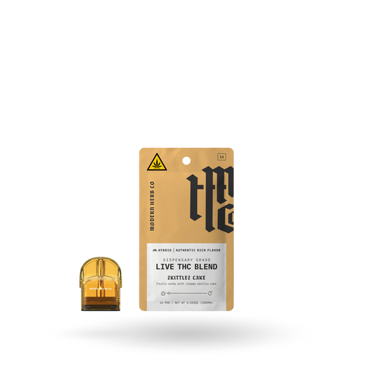 Live THC Pod Refill: Zkittlez Cake (Hybrid), 1g - 6pk