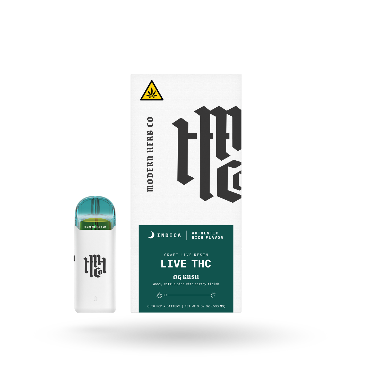 0.5g Pod Starter Kit - MHC Live THC - OG Kush (Indica) - 6ct