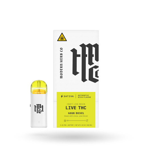 0.5g Pod Starter Kit - MHC Live THC - Sour Diesel (Sativa) - 6ct