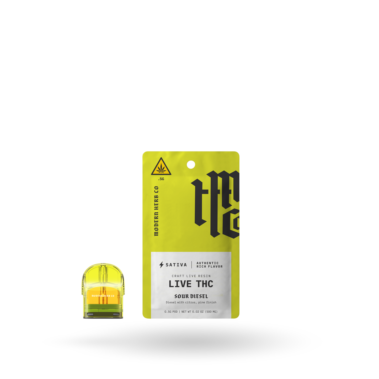 0.5g Pod Refill - MHC Live THC - Sour Diesel (Sativa) - 6ct