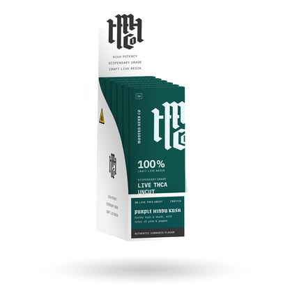 THCa Live Resin Disposable Uncut 6 Pack: Purple Hindu Kush (Indica) - 1g, 6pk